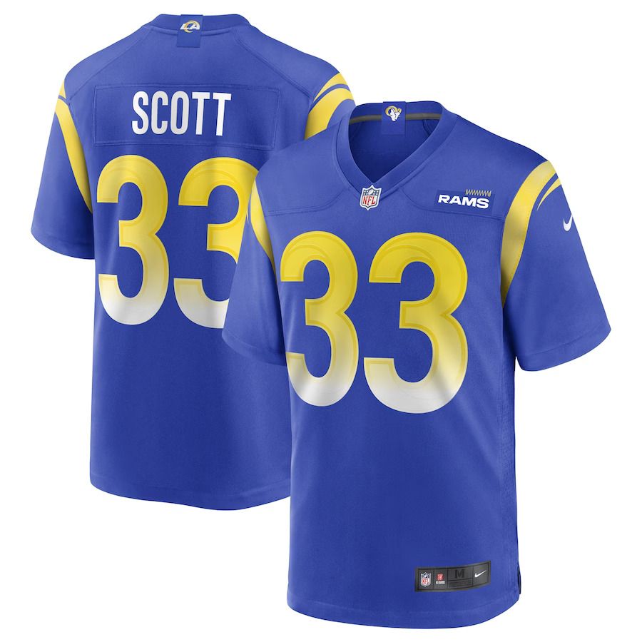 Men Los Angeles Rams #33 Nick Scott Nike Royal Game NFL Jersey->los angeles rams->NFL Jersey